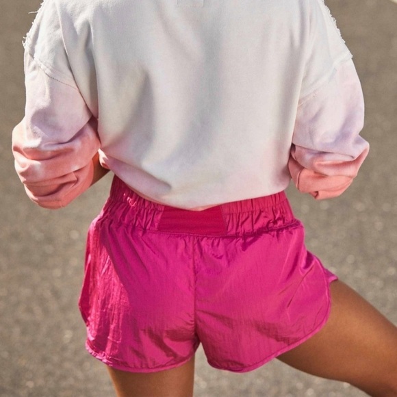 Free People The Way Home Shorts By FP Movement in Pink - Picture 3 of 5